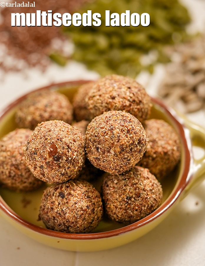 multiseeds ladoo recipe | healthy multiseeds ladoo | no sugar mixed seeds ladoos |