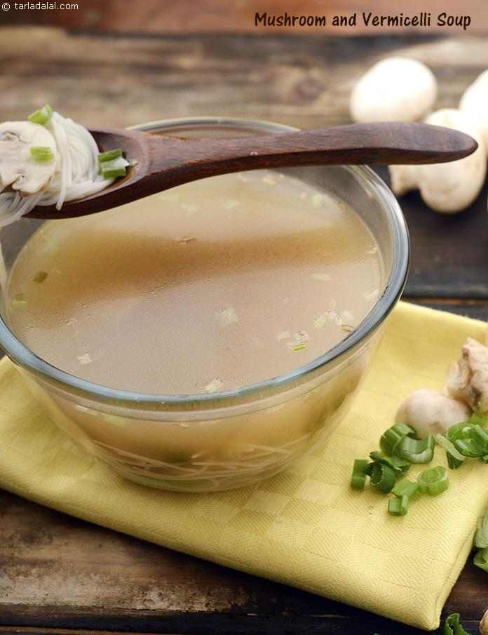 Mushroom and Vermicelli Soup (  Noodles) recipe, Noodle Recipes