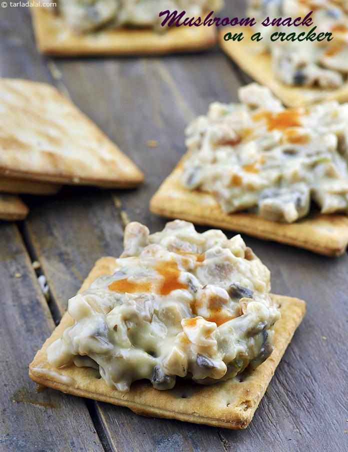 Mushroom Snack recipe, Vegetarian Recipes