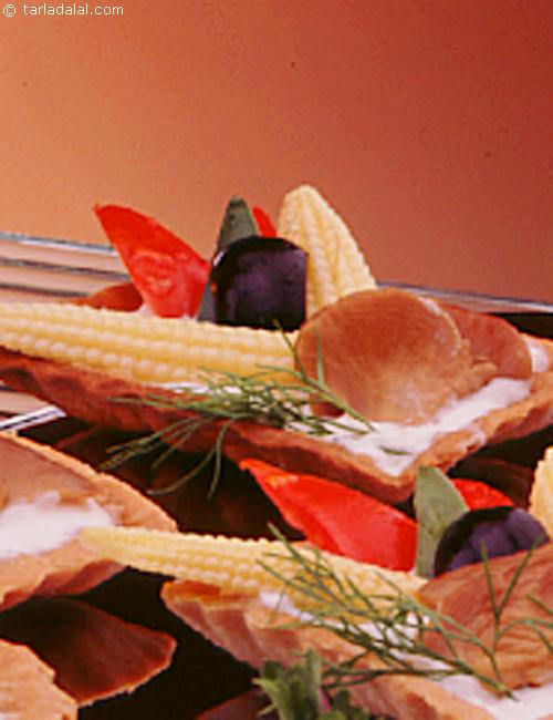 Calories in Corn and Dill Canapes