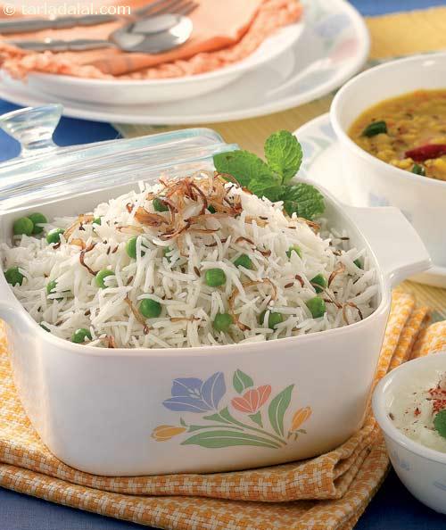 Mutter Pulao ( Microwave Recipe )