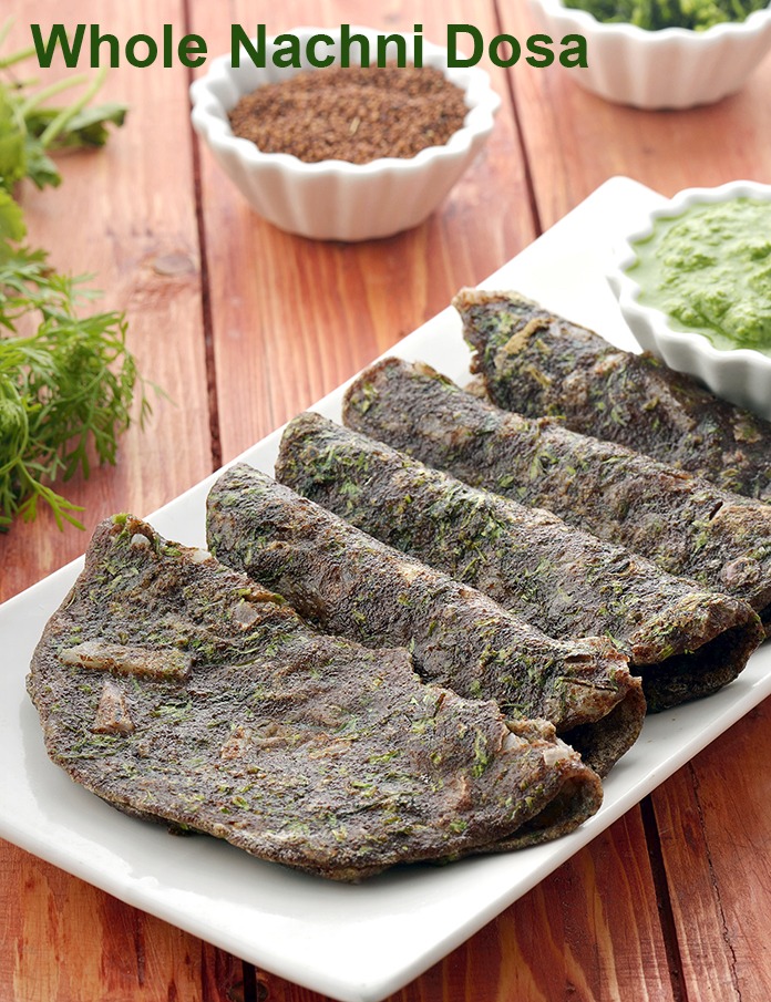 Nachni Dosa, Ragi Dosa Made with Whole Nachni recipe
