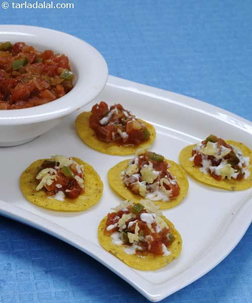 Nachos Supreme recipe, Nacho Corn Chips with Salsa and Sour Cream