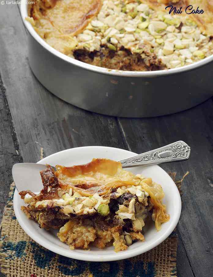 Nut Cake, Condensed Milk Nut Cake recipe, Vegetarian Recipes