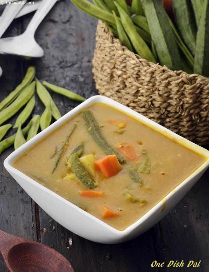 One Dish Dal,  Mix Veg Dal