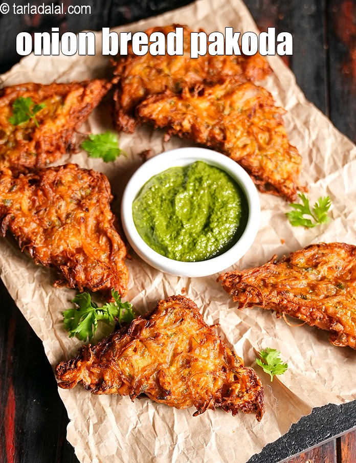 onion bread pakoda recipe | crispy pyaaz bread ke pakode | kanda bhaji bread pakora |