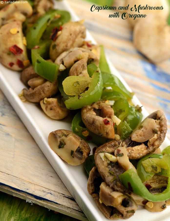 Capsicum and Mushrooms with Oregano