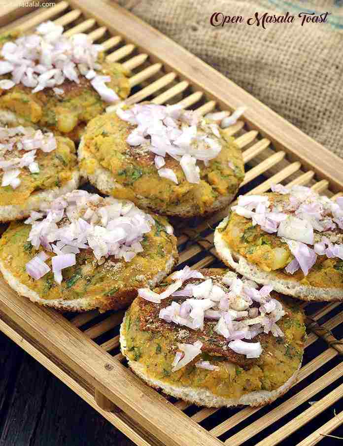Open Masala Toast recipe