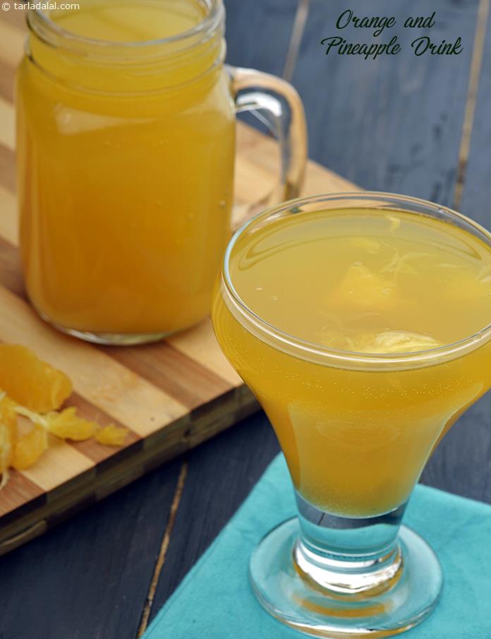 Orange and Pineapple Drink recipe, Vegetarian Recipes