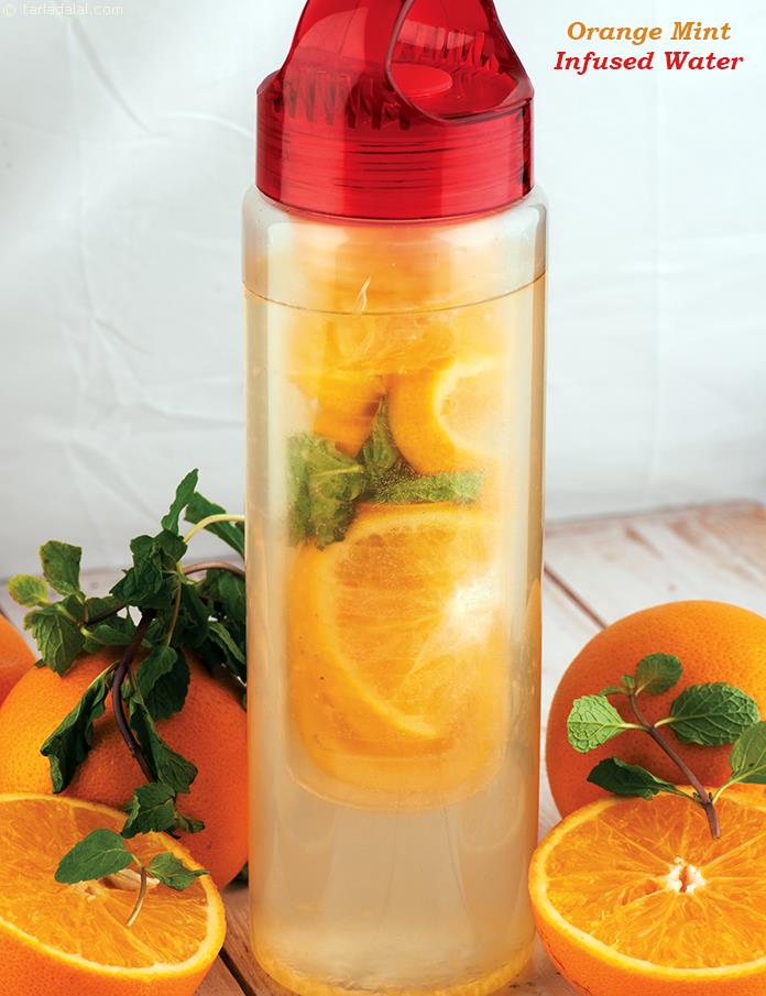 Orange Mint Infused Drink recipe
