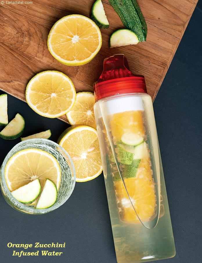 Orange Zucchini Infused Water recipe