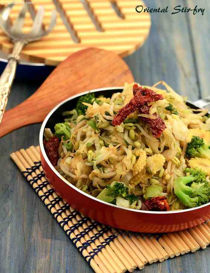 Oriental Stir-fry ( Healthy Soups and Salads Recipe)