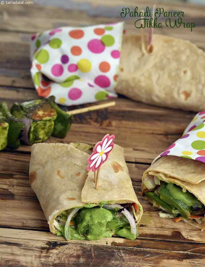 Pahadi Paneer Tikka Wrap recipe