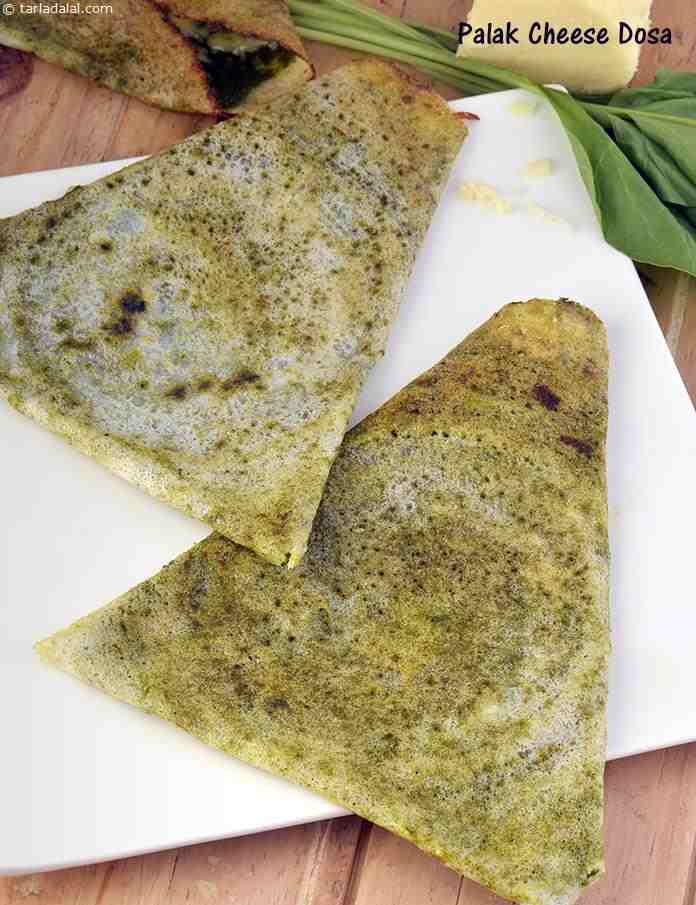 Palak Cheese Dosa