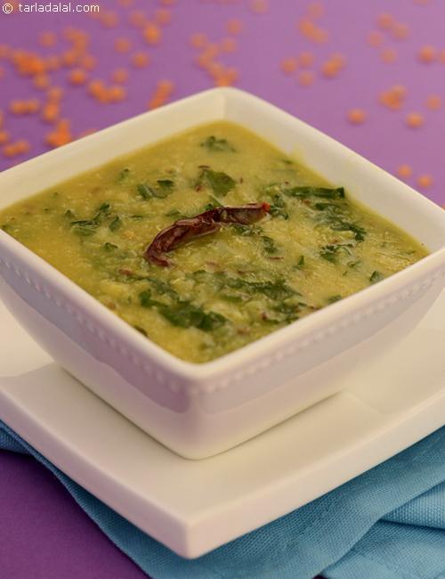 Spinach and Masoor Dal recipe