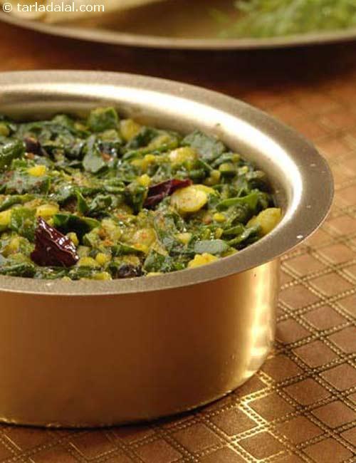 Palak Toovar Dal ( Calcium Rich Recipe)