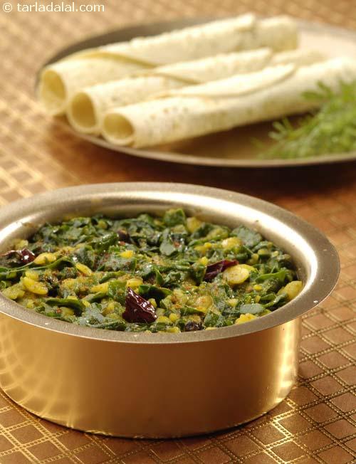 Palak Toovar Dal (know Your Green Leafy Vegetables) recipe