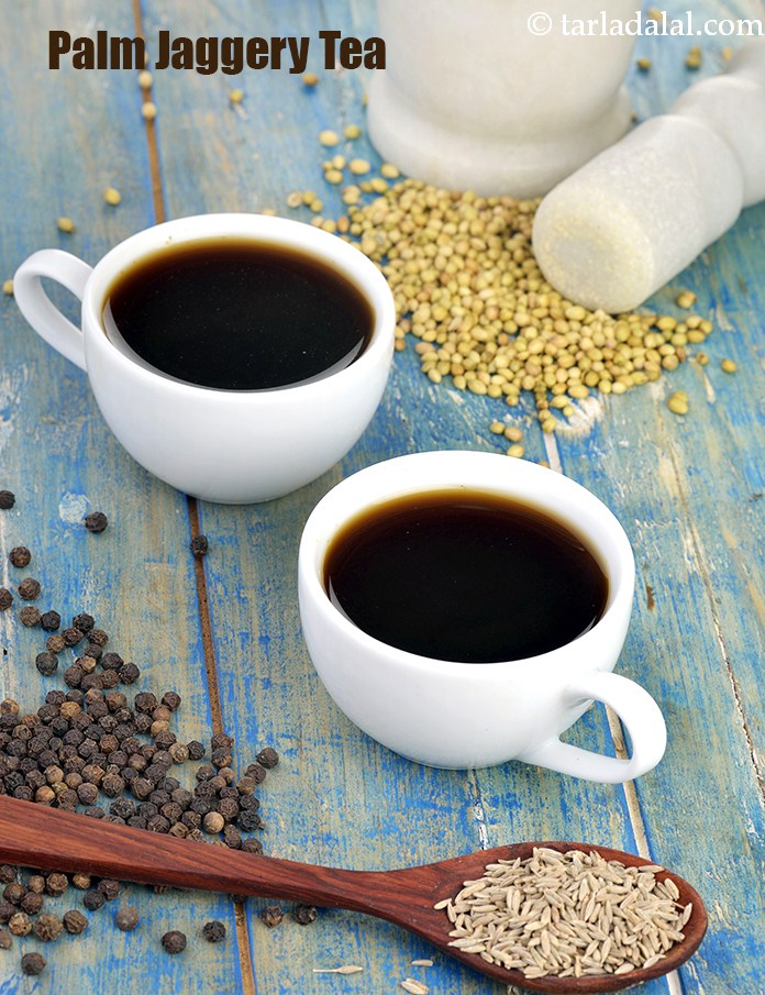 palm jaggery tea recipe | karupatti tea | pana vellam tea | gud ki chai |