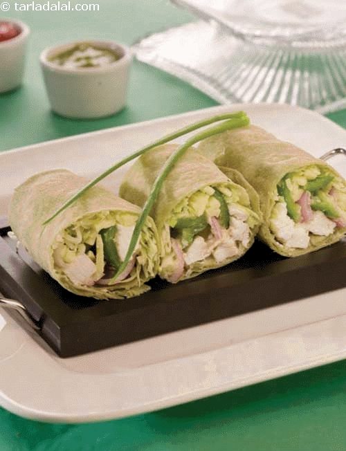 Paneer N Cheese Roll ( Wraps and Rolls) recipe