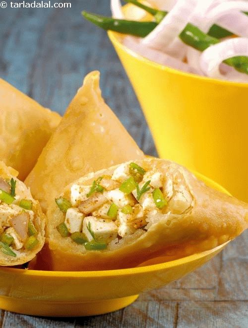 Paneer Samosa, Paneer Veg Samosa Snack Recipe