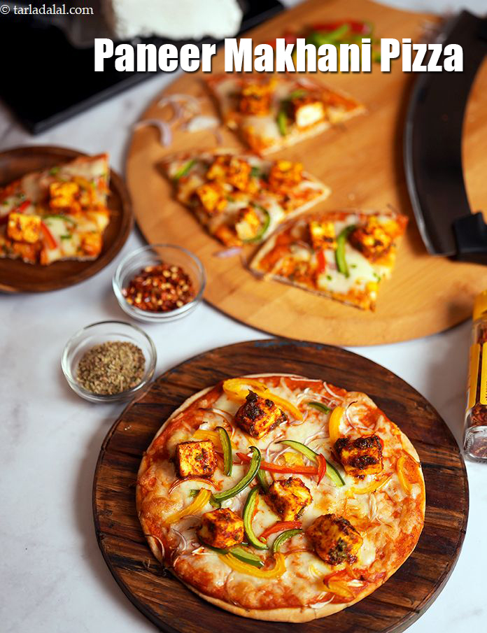 paneer makhani pizza | Indian paneer pizza | makhani pizza |