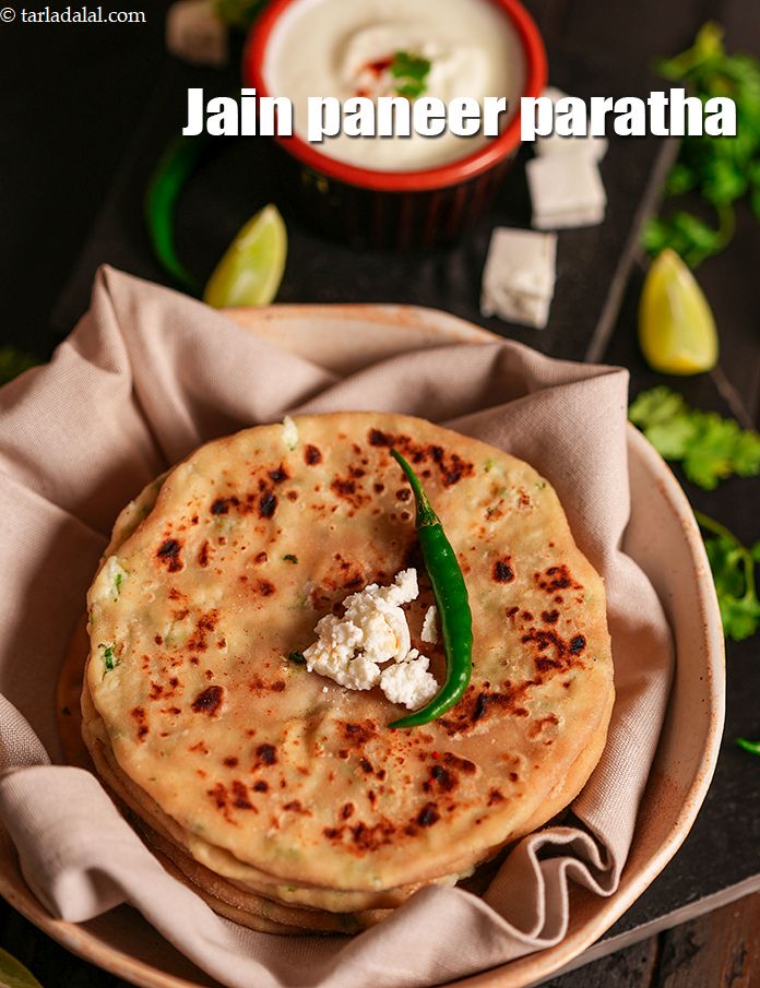 Jain paneer paratha recipe | no onion, no garlic paratha | Jain saatvik vegetable paratha |
