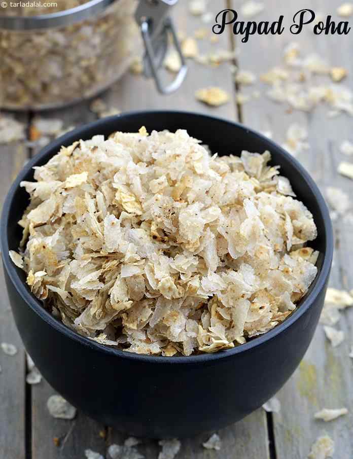 Papad Poha recipe