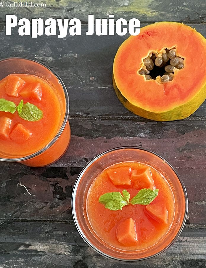 papaya juice recipe  | Indian papaya juice | healthy papaya detox juice with lemon |