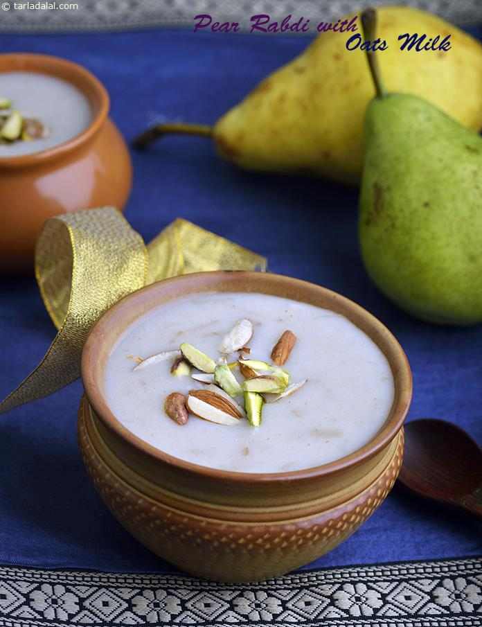 Pear Rabdi with Oats Milk, Lactose Free recipe