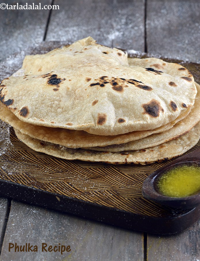 phulka recipe | whole wheat chapatis | Indian phulka | 