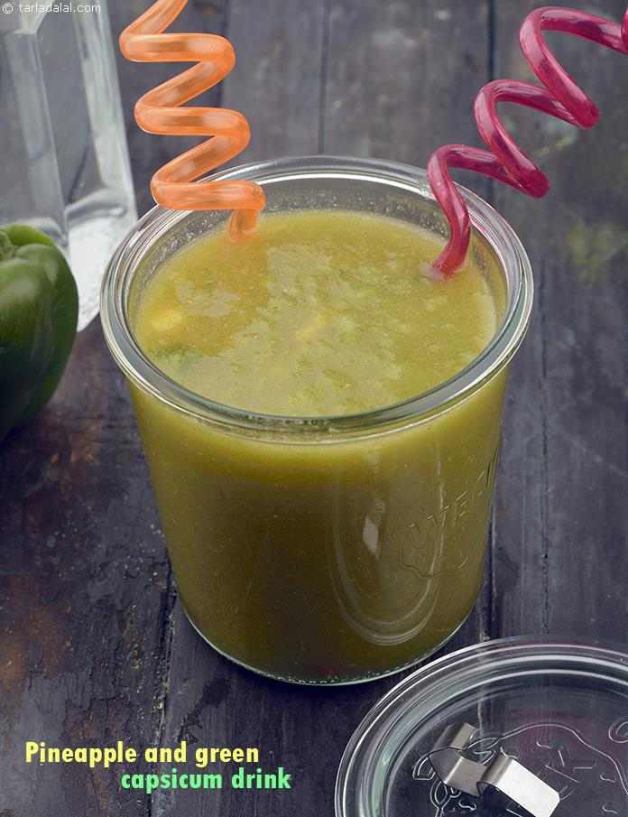 Pineapple and Green Capsicum Drink recipe