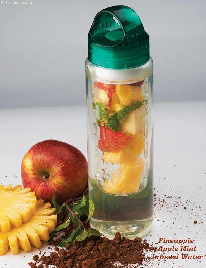 Pineapple Apple Mint Infused Water recipe