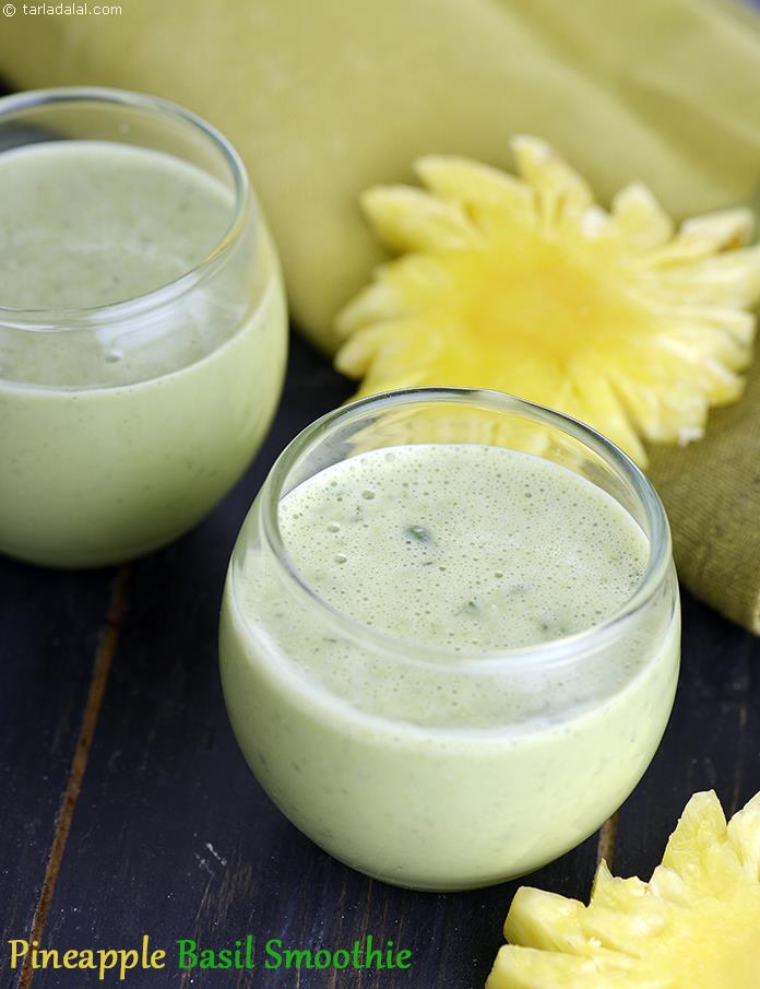 Pineapple Basil Smoothie recipe