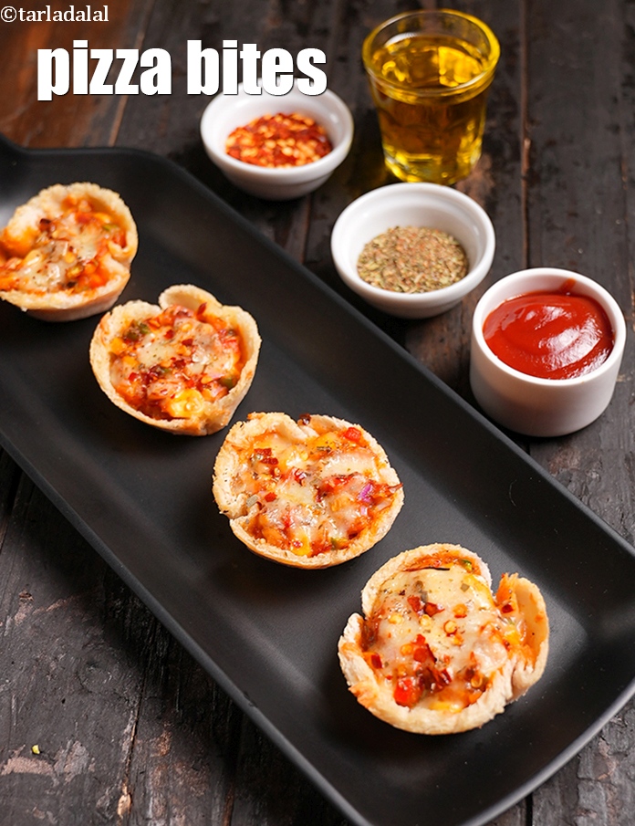 pizza bites recipe | cheese pizza bites | mini pizza bites |