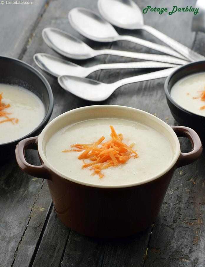 Potage Darblay, French Potato Onion Soup recipe, Indian Vegetarian Recipes