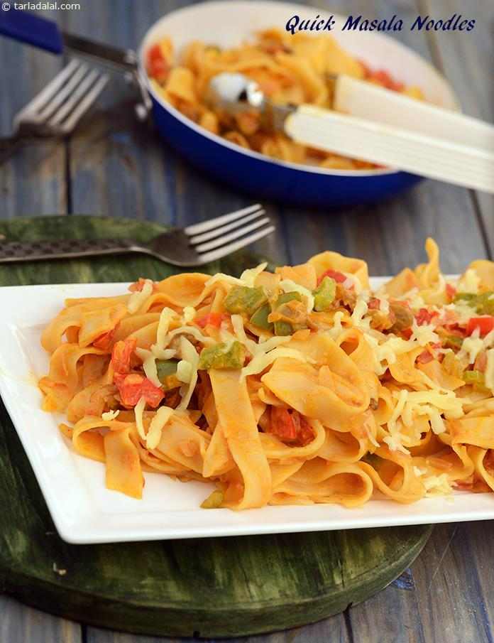 Quick Masala Noodles recipe, Noodle Recipes