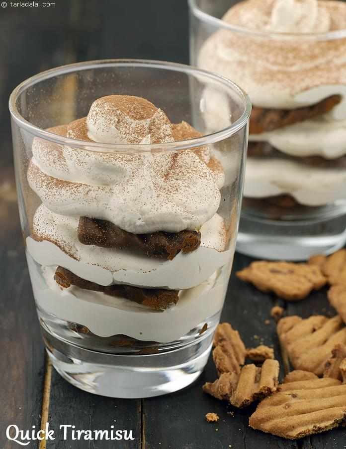 झटपट तिरामिसू, अल्कोहलरहित तिरामिसू रेसिपी, Quick Tiramisu, Non Alcoholic Tiramisu Recipe In Hindi