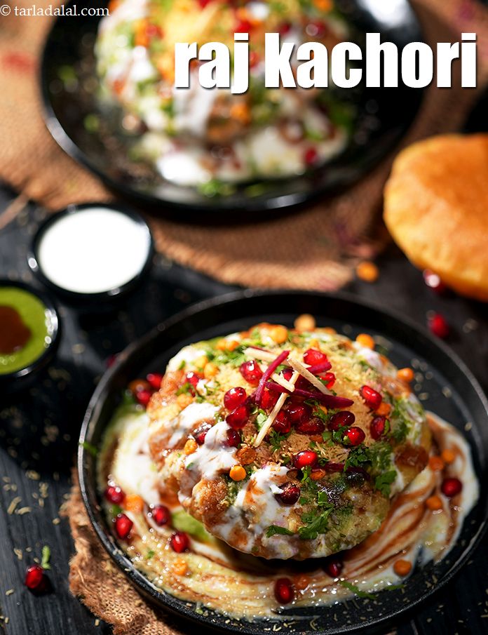 raj kachori recipe | Rajasthani raj kachori chaat | street food chaat |
