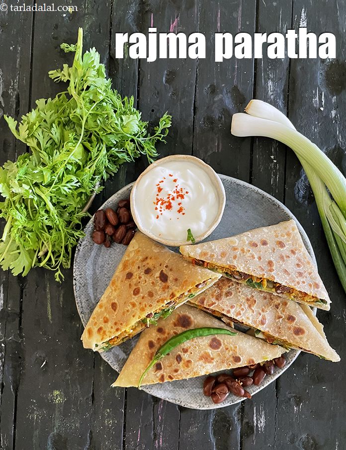 rajma paratha recipes | stuffed rajma paratha | healthy kidney beans paratha |