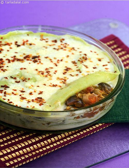 Ratatouille Lasagne (  Pizzas and Pastas) recipe, Pizzas & Pasta Recipes