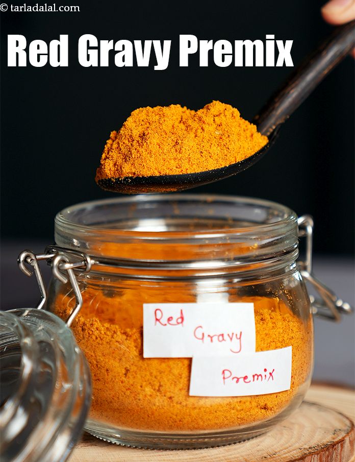 red gravy premix recipe | instant spice mix for gravy | red gravy premix with paneer masala |