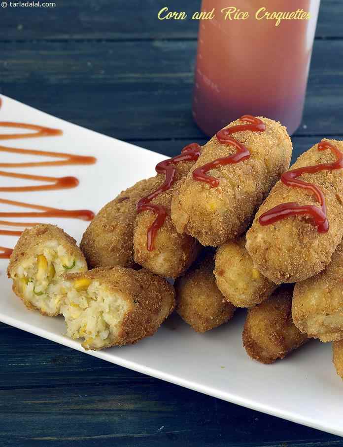 Corn and Rice Croquettes recipe, Party Recipes, Entertaining Recipes