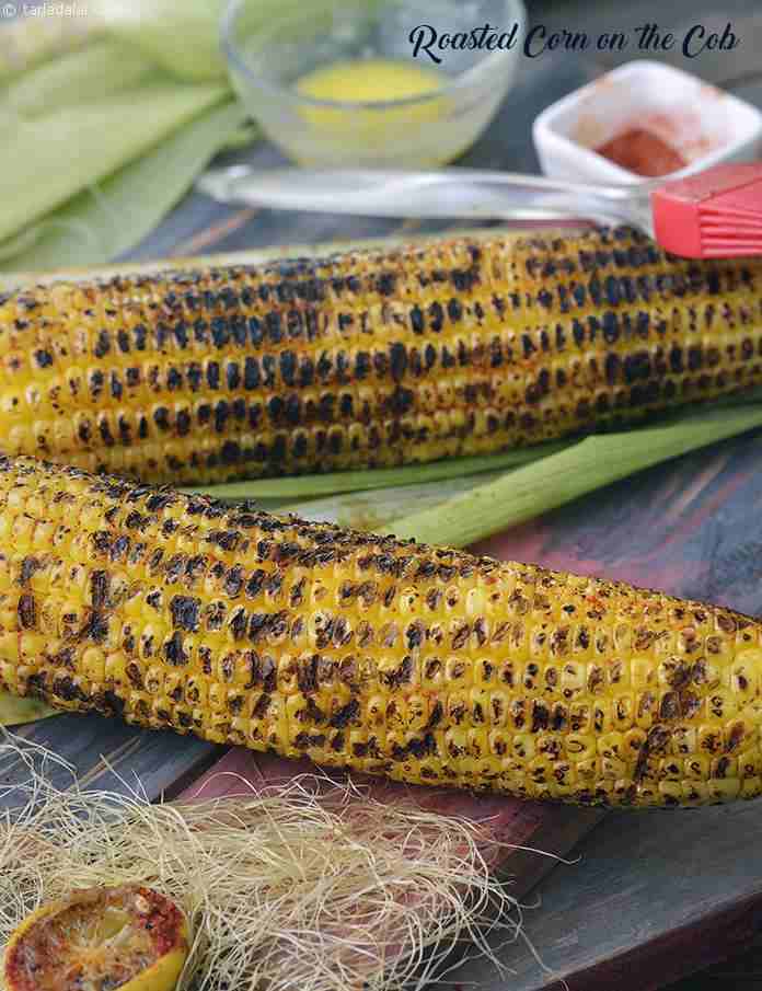 Roasted Corn On The Cob, Mumbai Roadside Monsoon Bhutta