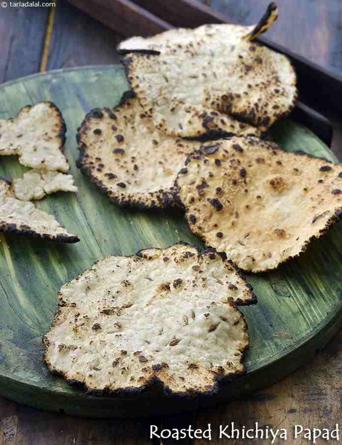 Roasted Khichiya Papad recipe