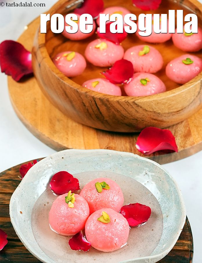rose rasgulla recipe | gulab rasgulla | spongy pink rasgulla |
