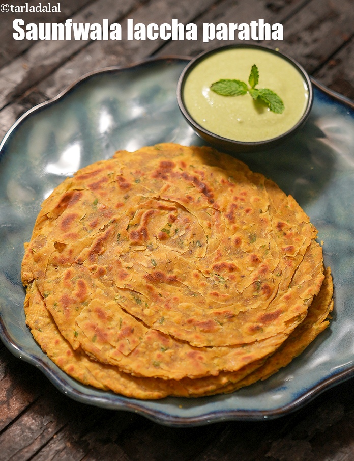 Saunfwala Laccha Paratha