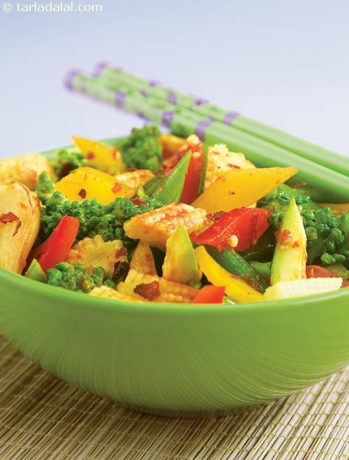 Schezuan Style Stir- Fried Vegetables ( Chinese Cooking )