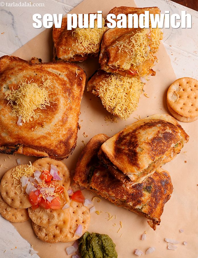 Sev Puri Sandwich