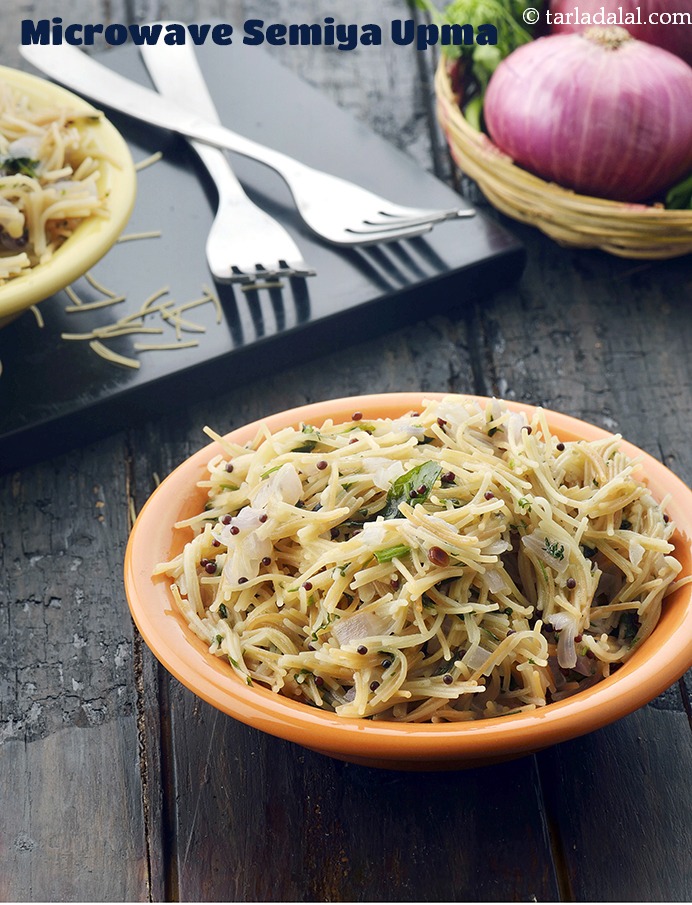 microwave semiya upma recipe | seviyan upma in microwave |