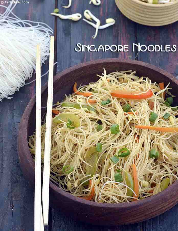 Singapore Noodles ( Microwave Recipes), Indian Microwave Snack Recipes